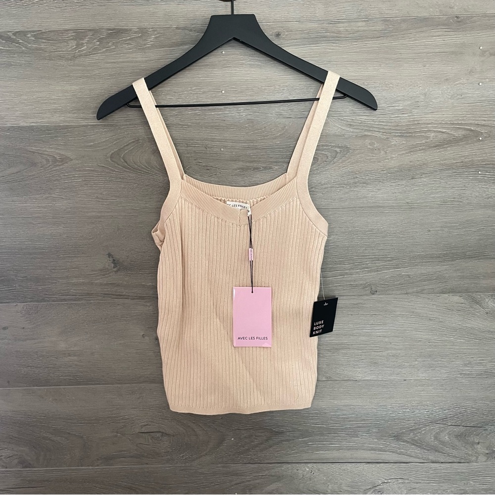 Avec Les Filles Knit Tank